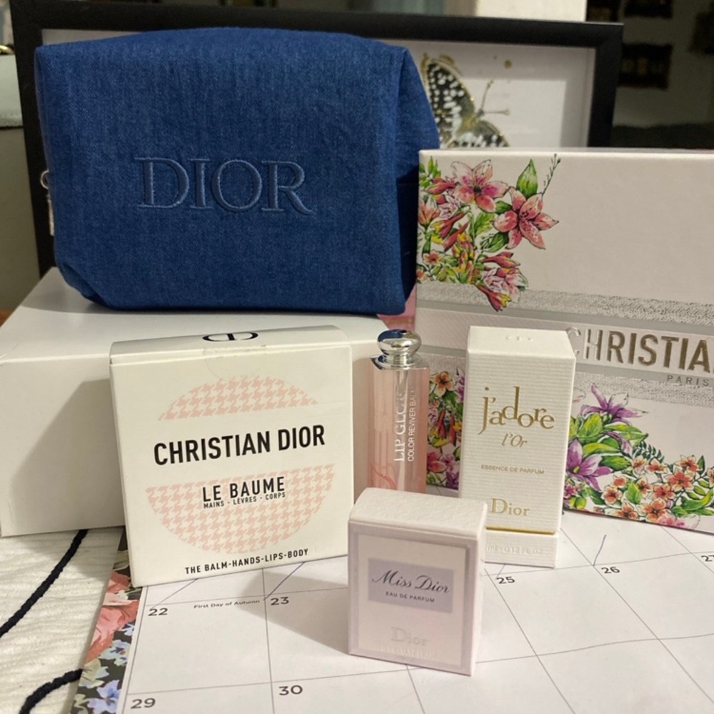 Denim Pouch Beauty Bundle